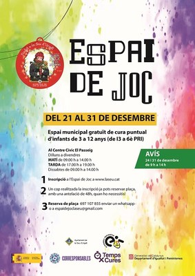 ‘Al desembre, Espai de Joc’ torna aquest Nadal a la Seu d’Urgell