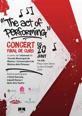‘The Act of performing’, el concert de fi de curs de l’Escola Municipal de Música