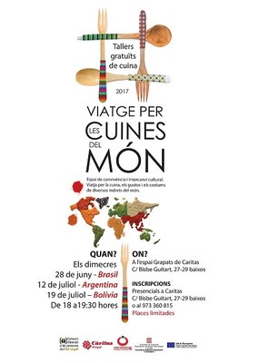 ‘Viatge per les cuines del món’, tallers culinaris gratuïts per conèixer altres cultures  