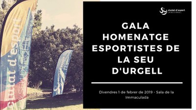 27 esportistes de la Seu d’Urgell a la gala de reconeixement pels mèrits obtinguts durant el 2018 