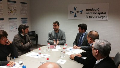 Antoni Comín anuncia una aportació addicional de 2 milions d'euros els propers dos anys per resoldre el deute del Sant Hospital