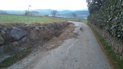 Arranjament de flonjalls al camí de la Sardina 