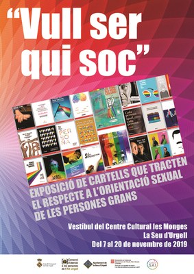 Arriba a la Seu d’Urgell l’exposició “Vull ser qui soc”, que  tracta el respecte a l’orientació sexual de les persones grans