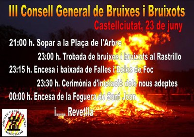 Castellciutat viu la Nit de Sant Joan amb bruixes i falles 