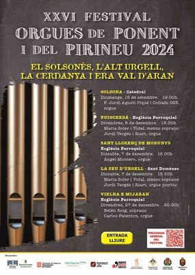 Concert del Festival Orgues de Ponent i del Pirineu a la Seu d’Urgell 
