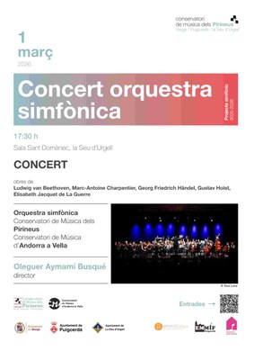 Dos concerts simfònics arriben a la Seu d’Urgell i Andorra la Vella