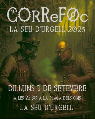 El Correfoc de la Festa Major portarà el públic a un mon steampunk ple de foc, vapor i engranatges