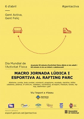 El Rafting Parc de la Seu d'Urgell acull l'acte central del Dia Mundial de l'Activitat Física a Catalunya