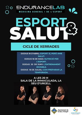 El Servei Municipal d’Esports i EnduranceLab organitzen un cicle de xerrades sobre esport i salut 
