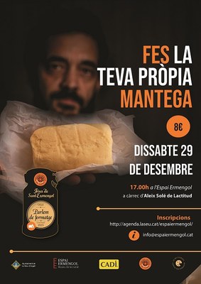 El taller ‘Fes la teva pròpia mantega’, darrera activitat del ‘Parlem de formatge’ d’aquest any 