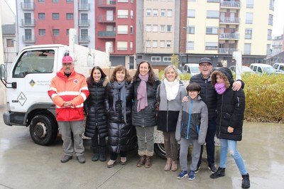 El tió solidari de l’escola Albert Vives recull 580 quilos d’aliments