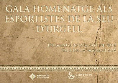 Homenatge de reconeixement a esportistes i clubs urgellencs