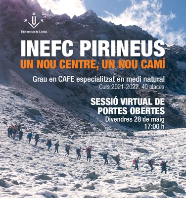 Jornada de portes obertes virtuals d'Inefc Pirineus 