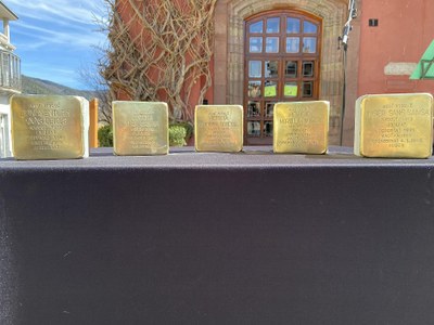 L’Ajuntament de la Seu d’Urgell sol·licita una subvenció per a senyalitzar les cinc llambordes Stolpersteine instal·lades al municipi 