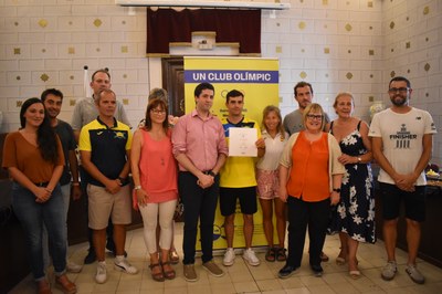 L’Ajuntament rep a Miquel Travé pel seu exitós debut en els Jocs Olímpics 