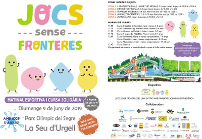 L’associació benèfica Jocs sense Fronteres organitza la segona matinal esportiva i curses solidàries