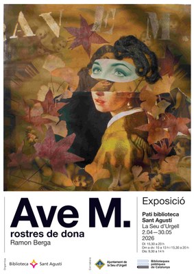 La Biblioteca Sant Agustí inaugura l’exposició Ave M. Rostres de dona, de Ramon Berga