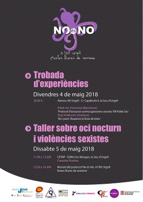 La campanya ‘No és No’ de l’Alt Urgell organitza una trobada d’experiències i un taller sobre oci nocturn i violències sexistes  
