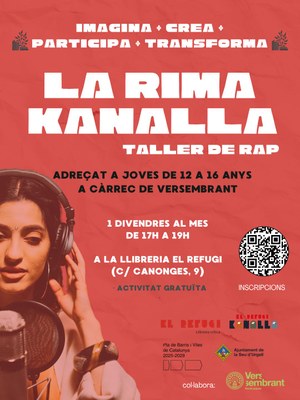 La Llibreria el Refugi i el Refugi Kanalla impulsen «La Rima Kanalla», un projecte de dinamització lingüística a través del rap a la Seu 