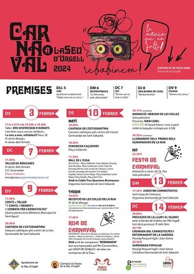 La pista polivalent de la zona esportiva acollirà la rebuda de colles de Carnaval i una festa de disfresses