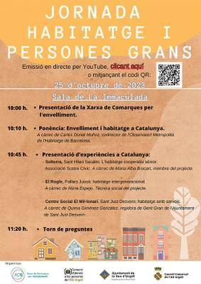 La Seu d’Urgell acollirà una jornada sobre habitatge i persones grans