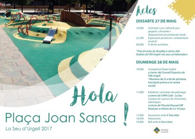 La Seu d’Urgell estrena la plaça reurbanitzada de Joan Sansa amb actes lúdics per a tothom  