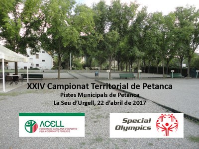 La Seu d'Urgell acull el 24è Campionat de Petanca per a persones amb discapacitat intel·lectual 