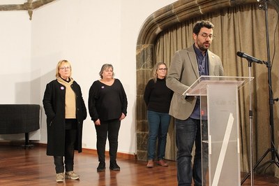 La Seu d'Urgell commemora el 25N amb la lectura de la declaració institucional i una representació teatral 