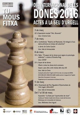 La Seu d'Urgell commemora el Dia Internacional de les Dones amb mitja dotzena d'actes centrats en la dona 