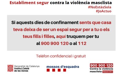 La Seu d'Urgell s'adhereix a la campanya 'Establiment segur contra la violència masclista'