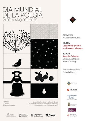 La Seu d'Urgell se suma a la commemoració del Dia Mundial de la Poesia