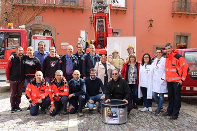 La Seu mostra la seva solidaritat en la jornada de donació de sang dels Bombers 