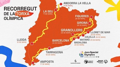 La torxa olímpica dels Jocs Special Olympics 2023 recorrerà demà els carrers de la Seu d’Urgell 