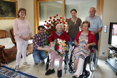 La urgellenca Maria Bastida Nebot rep la Medalla Centenària pels seus 100 anys