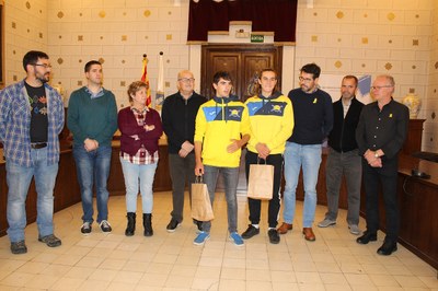 L'Ajuntament de la Seu d'Urgell reconeix als palistes urgellencs Travé, Etxaniz i Van der Knijff pels seus èxits esportius