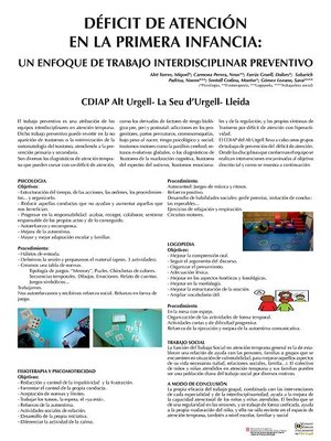 L'equip del CDIAP del Consorci d'Atenció a les Persones de l'Alt Urgell present al congrés sobre atenció precoç i salut infantil d'Elx 