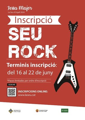 Les inscripcions per participar al Seu Rock 2024 seran online del 16 al 22 de juny 