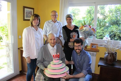 Medalla centenària per al padrí urgellenc Antonio Bollo Novensà 