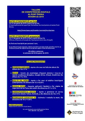 Nous tallers de competències digitals al Punt Òmnia de la Seu d’Urgell 