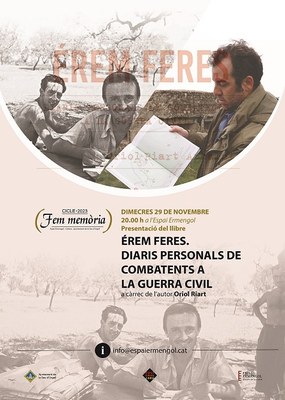 Presentació de llibre ‘Érem feres. Diaris personals de combatents de la Guerra Civil’, a l’Espai Ermengol 