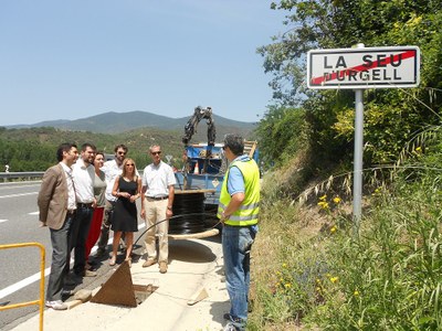 Presentades les obres de desplegament de la fibra òptica a la Seu d'Urgell 