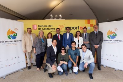 Presentats els Jocs Special Olympics la Seu d'Urgell-Andorra 2018 en el Torneig de Tennis Conde de Godó