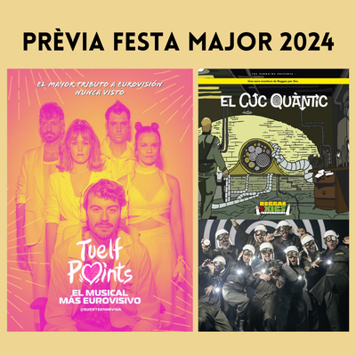 Reggae Per Xics i Tuelf Points, les actuacions estrelles de la prèvia de Festa Major