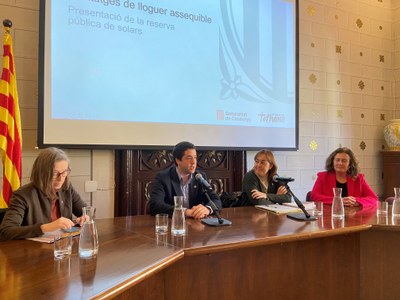 Sílvia Paneque presenta a la Seu d'Urgell la convocatòria de reserva pública de solars a l'Alt Pirineu per fer-hi habitatges