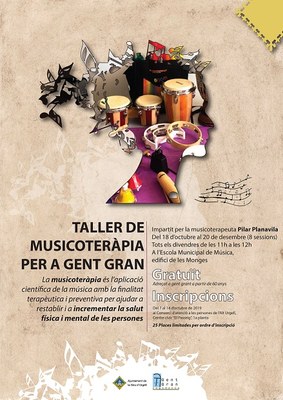 Taller gratuït de musicoteràpia per a gent gran 