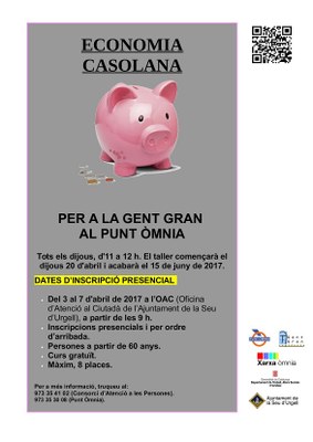 Taller gratuït d'economia domèstica adreçat a la gent gran 