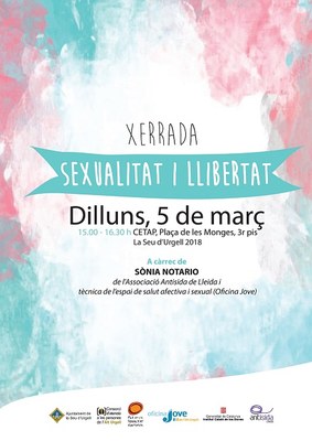 Taller-xerrada sobre sexualitat i llibertat, primera activitat per commemorar el Dia Internacional de les Dones a la Seu d’Urgell 