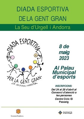 El 8 de maig se celebrarà la Diada Esportiva de la Gent Gran la Seu d’Urgell i Andorra 2023 a la capital alturgellenca 