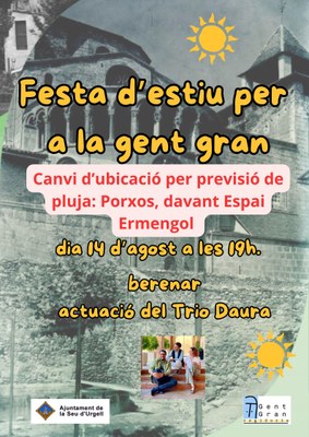 Trio Daura tocarà a la Festa d’Estiu de la Gent Gran  