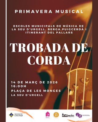 Trobada de l’alumnat de corda de les escoles municipals de la Seu, Berga, Puigcerdà i el Pallars
